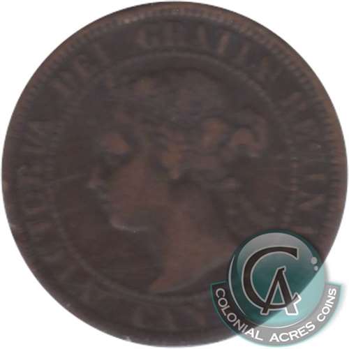 1892 Obv. 4 Canada 1-cent VG-F (VG-10)