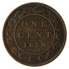 1859 Wide 9/8 Canada 1-cent Extra Fine (EF-40) $