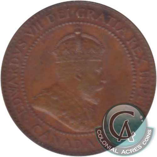 1903 Canada 1-cent Almost Uncirculated (AU-50)