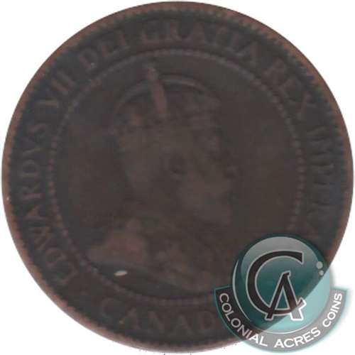 1909 Canada 1-cent VG-F (VG-10)