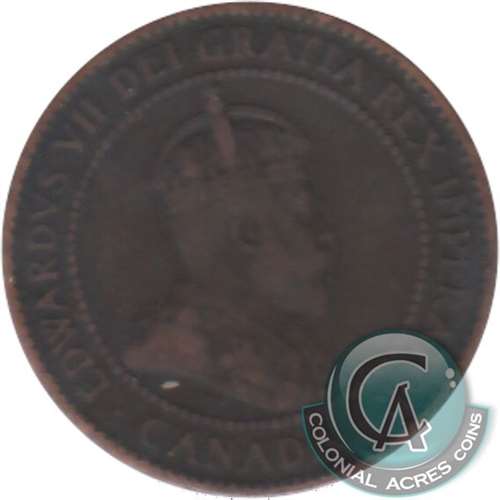 1908 Canada 1-cent VG-F (VG-10)