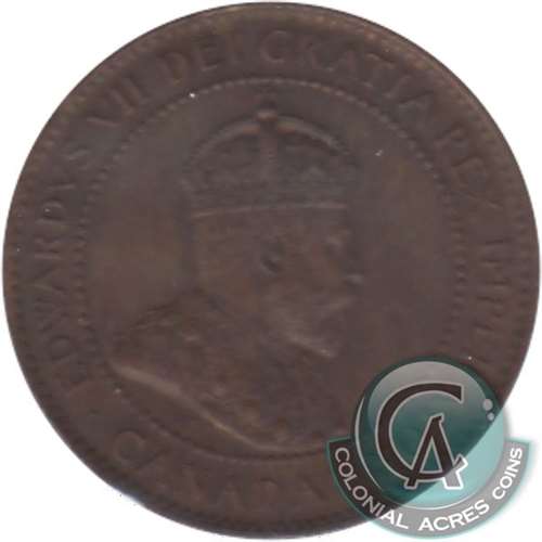 1904 Canada 1-cent Extra Fine (EF-40)