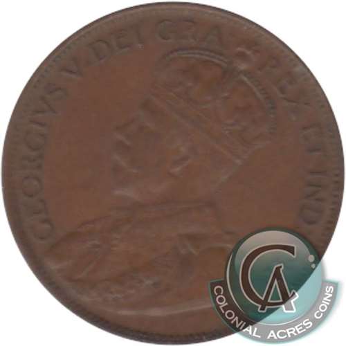 1920 Large Canada 1-cent Extra Fine (EF-40)