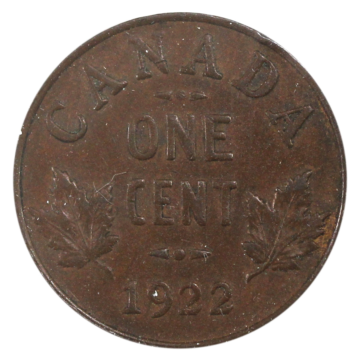 1922 Canada 1-cent VF-EF (VF-30) $