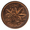 1960 Canada 1-cent ICCS Certified MS-65 Red