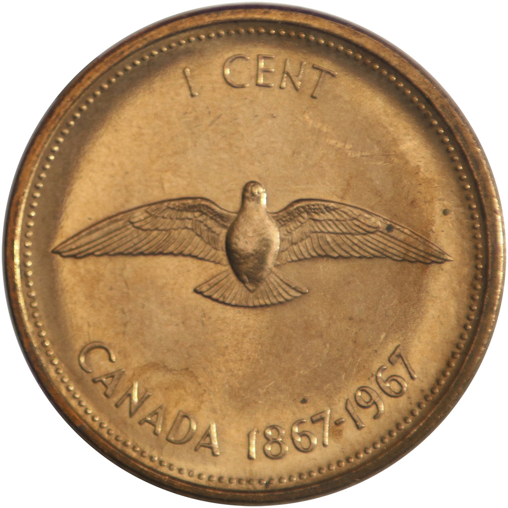 1967 Canada 1-cent Brilliant Uncirculated (MS-63)