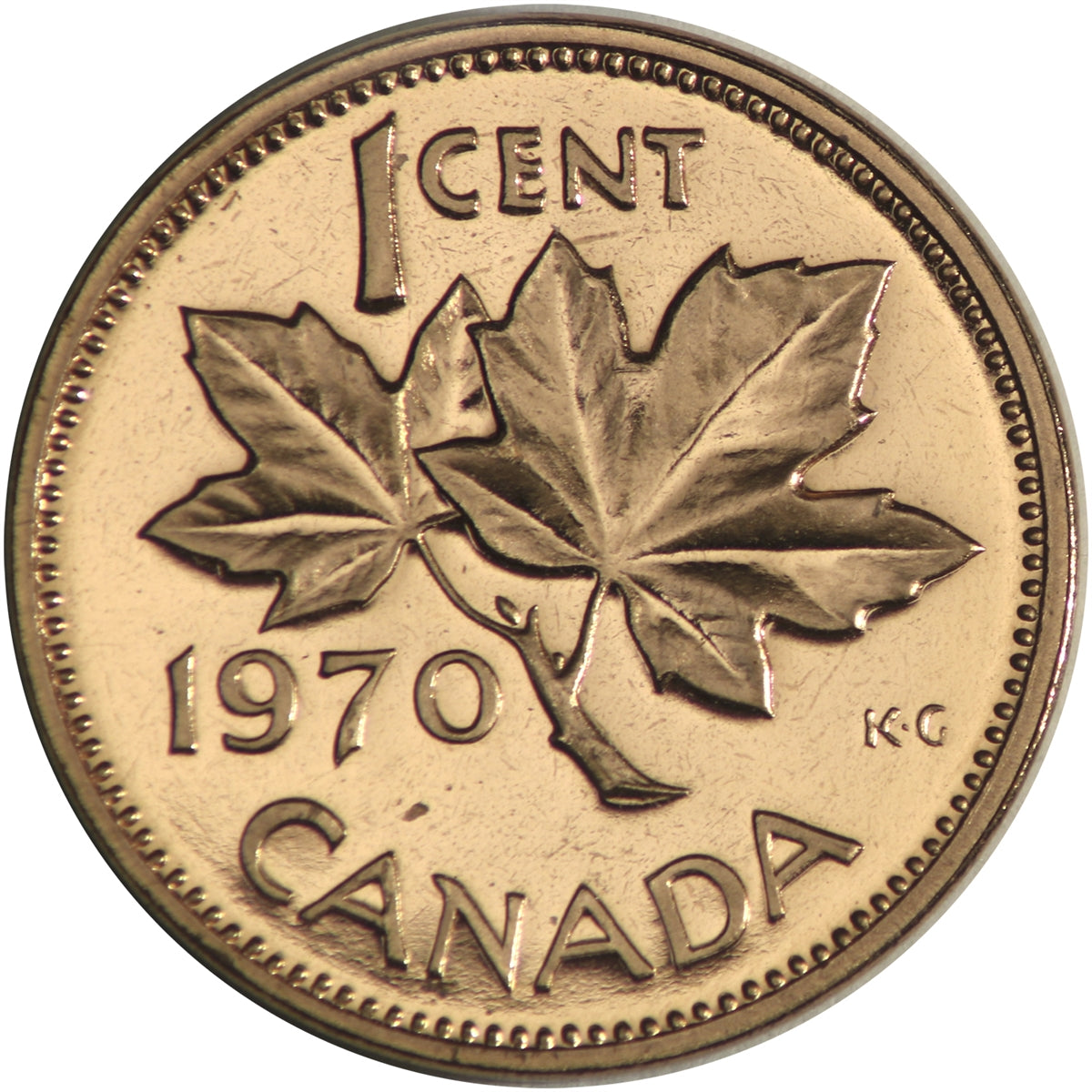 1970 Canada 1-cent Proof Like