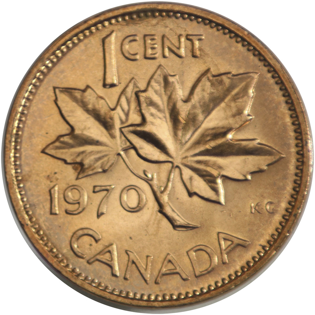 1970 Canada 1-cent Brilliant Uncirculated (MS-63)