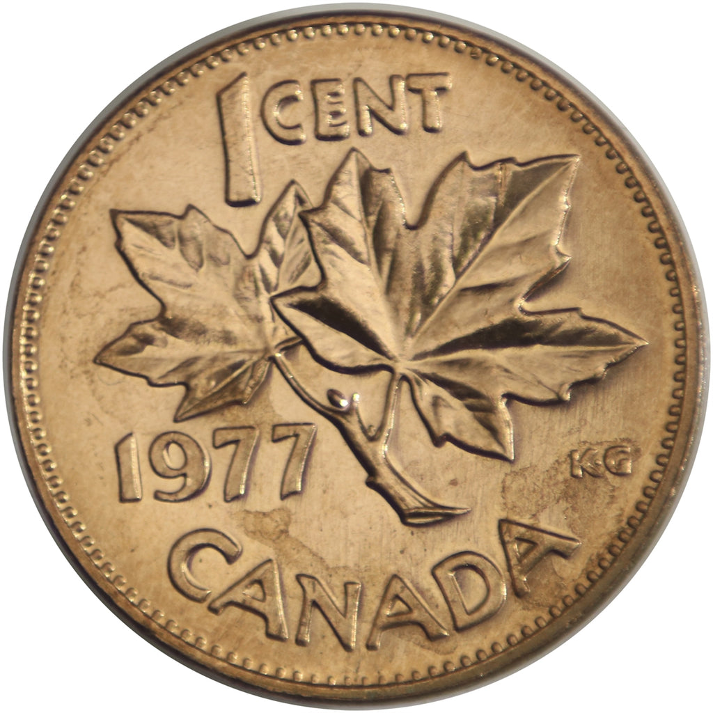 1977 Canada 1-cent Brilliant Uncirculated (MS-63)