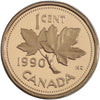 1990 Canada 1-cent Proof