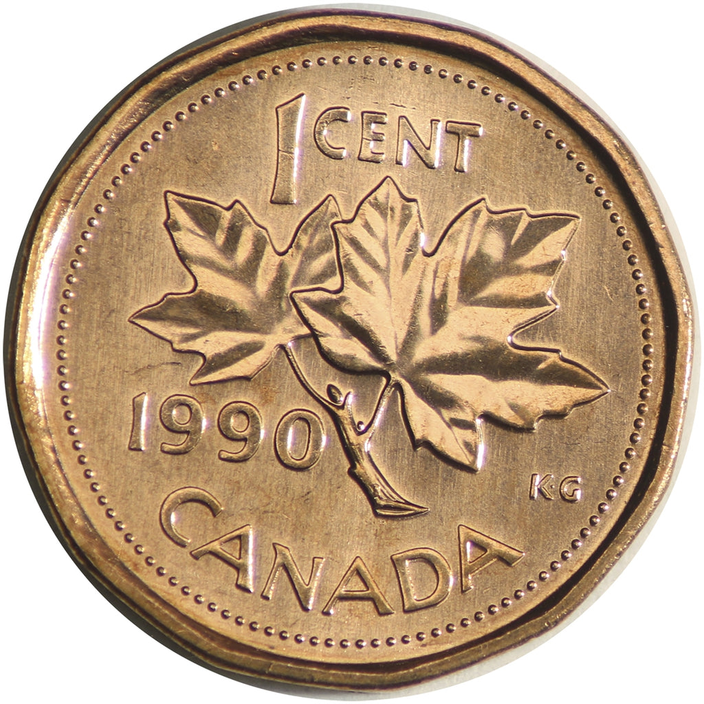 1990 Canada 1-cent Brilliant Uncirculated (MS-63)