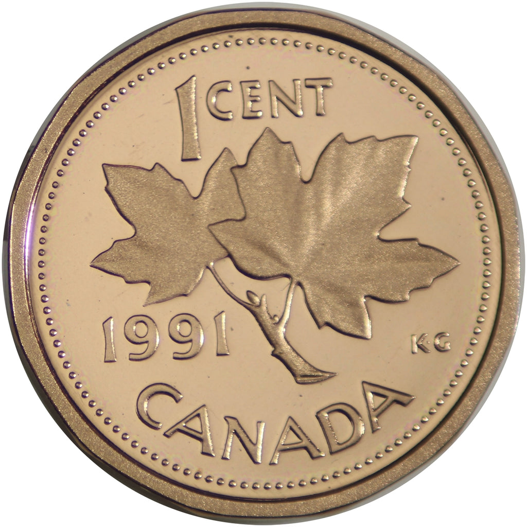 1991 Canada 1-cent Proof