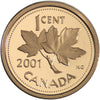 2001 Canada 1-cent Proof
