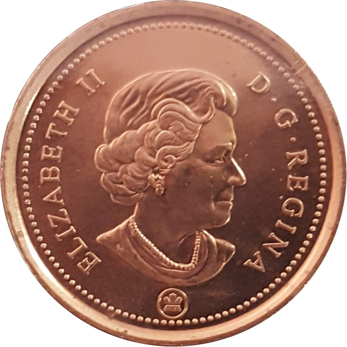 2010 Non Magnetic Canada 1-cent Brilliant Uncirculated (MS-63)