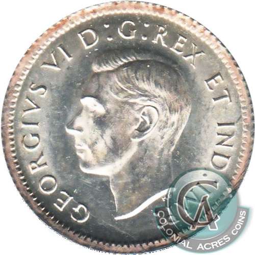 1943 Canada 10-cents Uncirculated (MS-60)