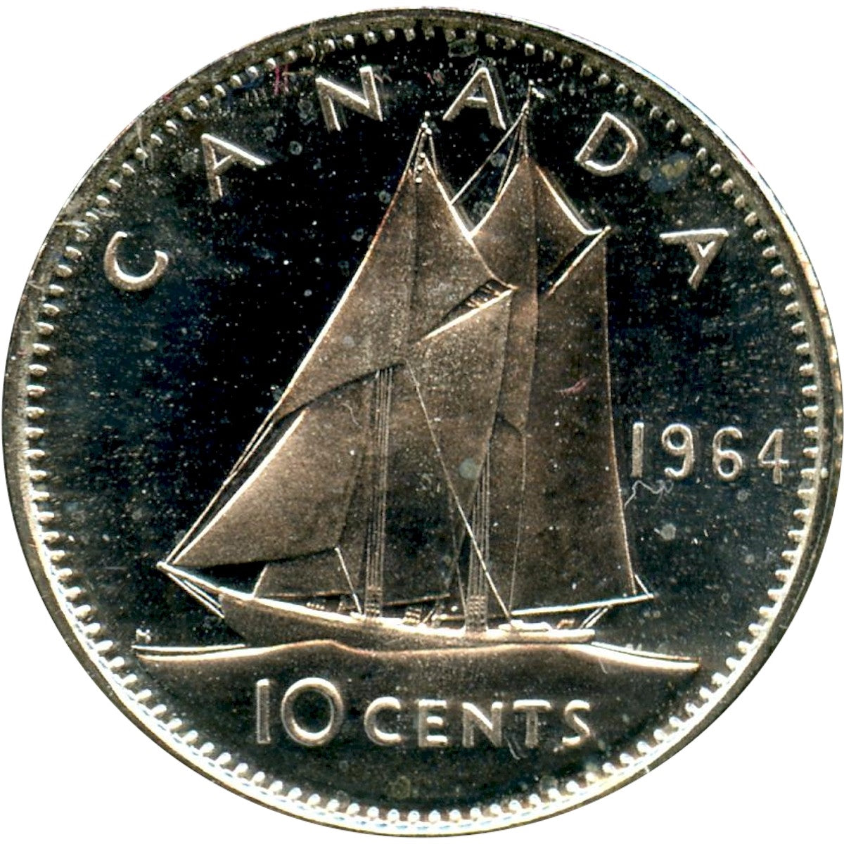 1964 Canada 10-cents Proof Like