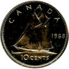 1968 Nickel Canada 10-cents Proof Like