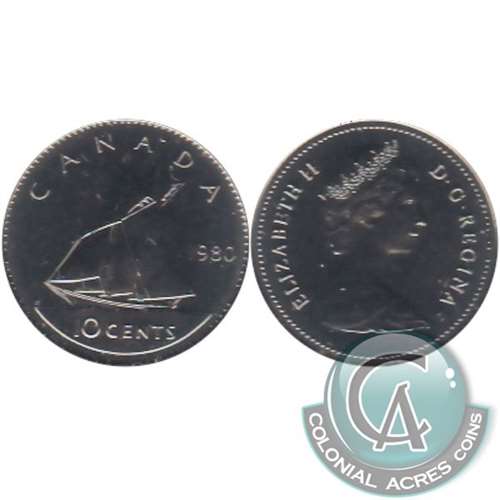 1980 Canada 10-cent Proof Like