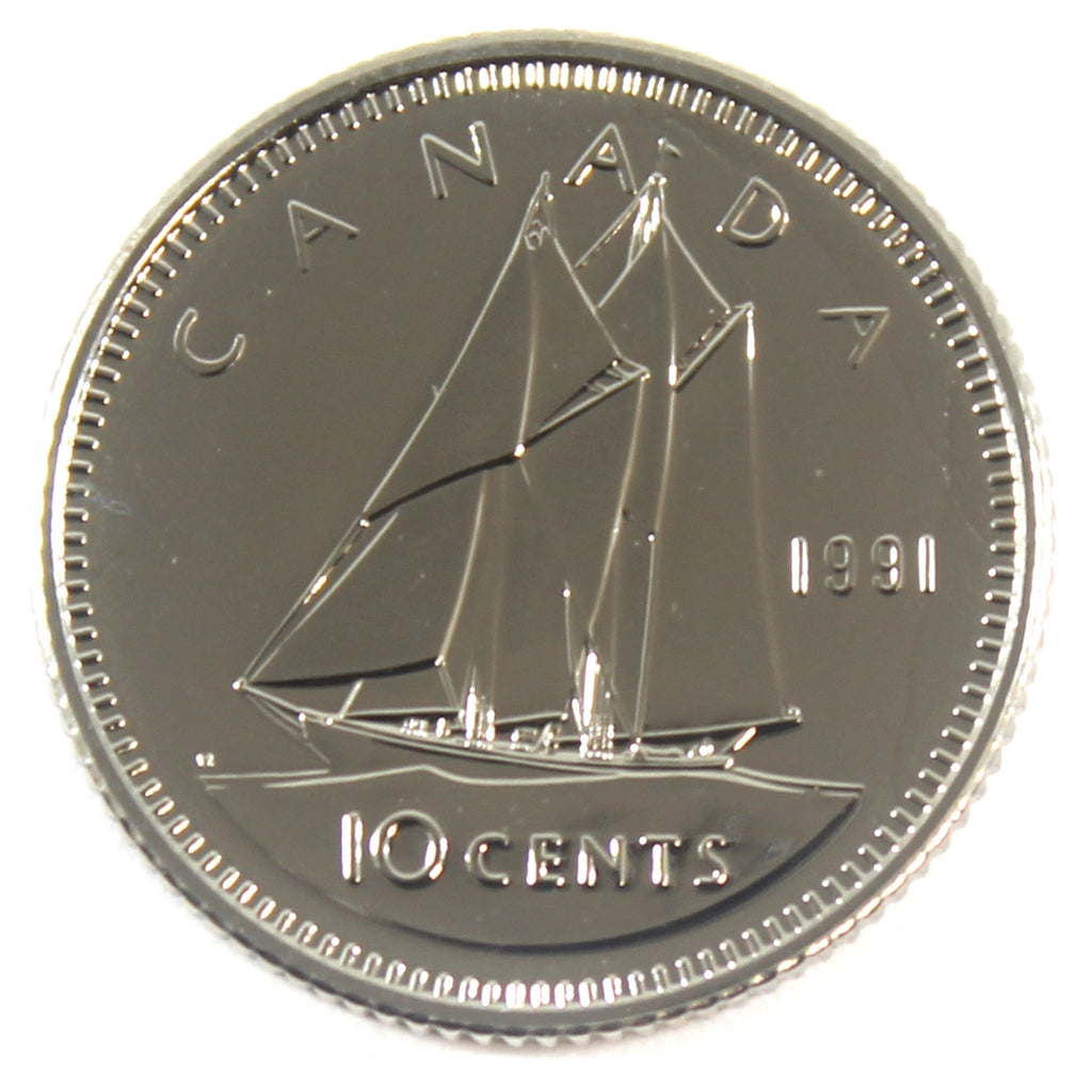 1991 Canada 10-cent Proof Like