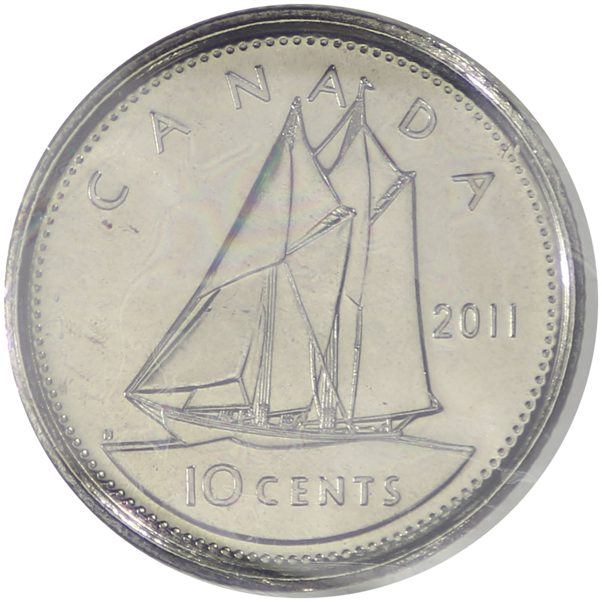 2011 Canada 10-cents ICCS Certified MS-66