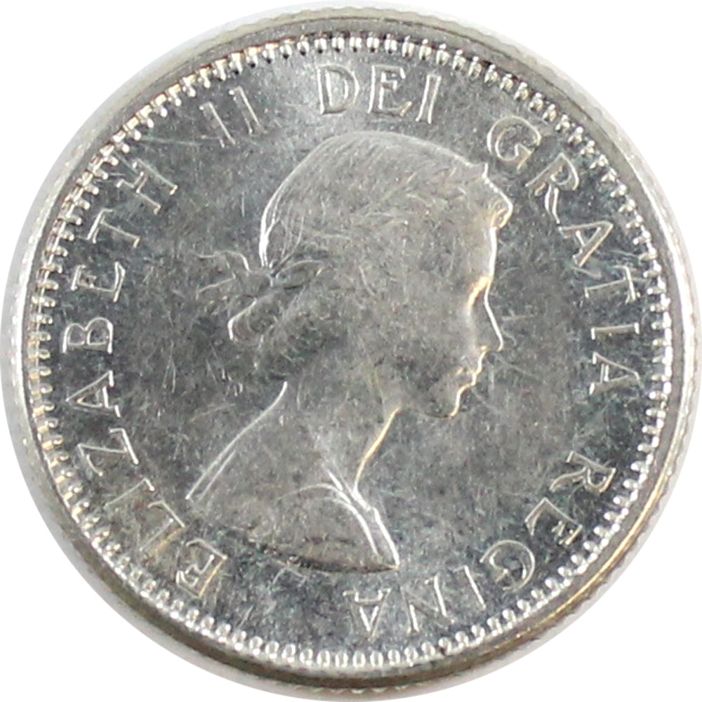 1962 Canada 10-cents Almost Uncirculated (AU-50)