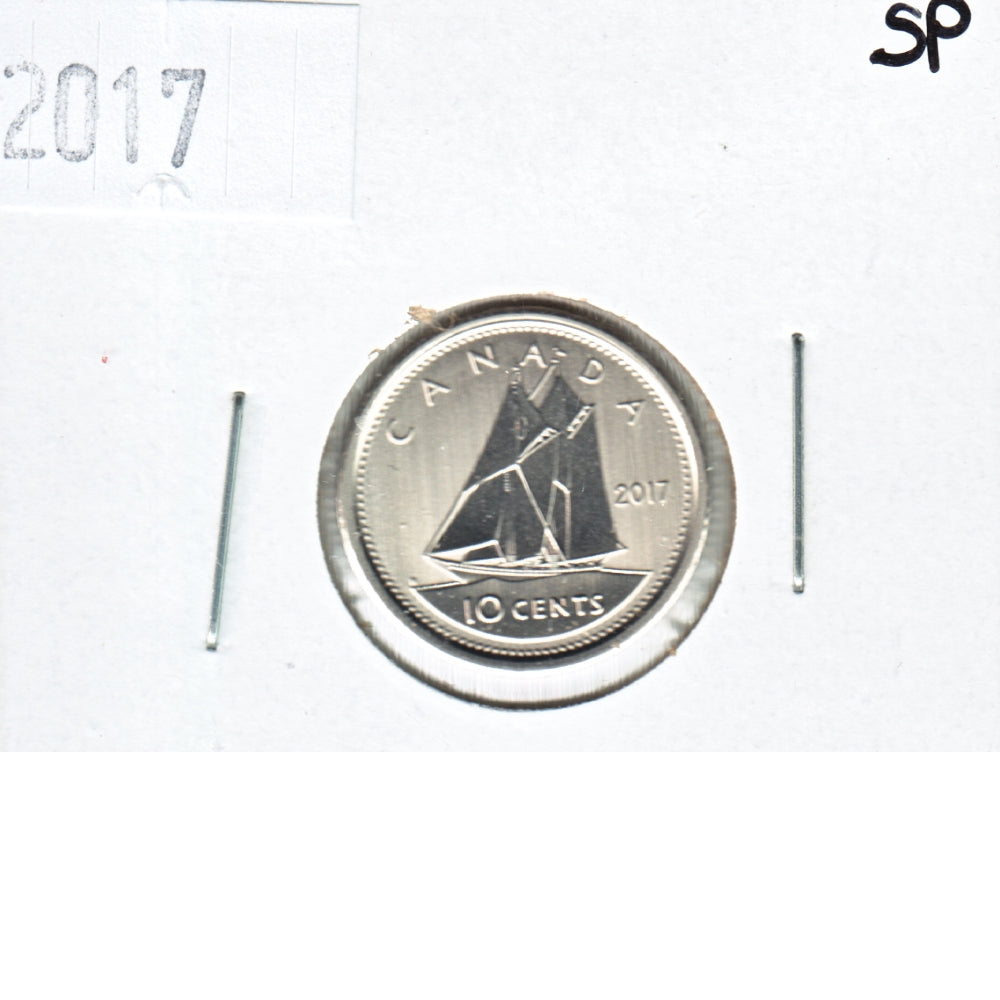 2017 Bluenose Canada 10-cents Specimen