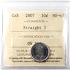 2007 Straight 7 Canada 10-cents ICCS Certified MS-67
