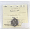 2017 Canada's 150th 10-cents ICCS Certified MS-66