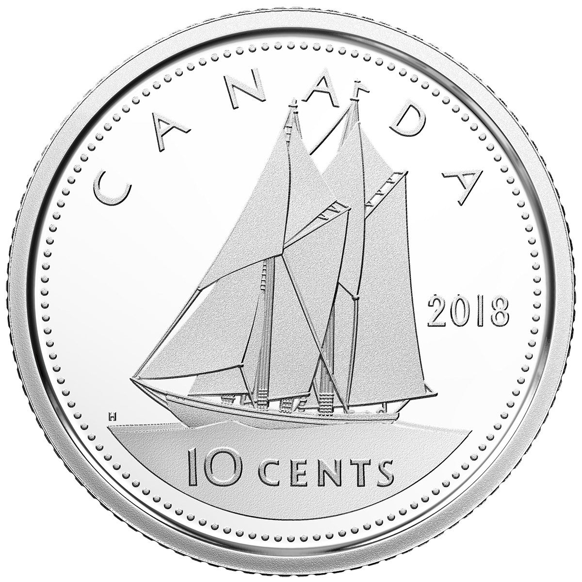 2018 Canada 10-cents Proof (non-silver)