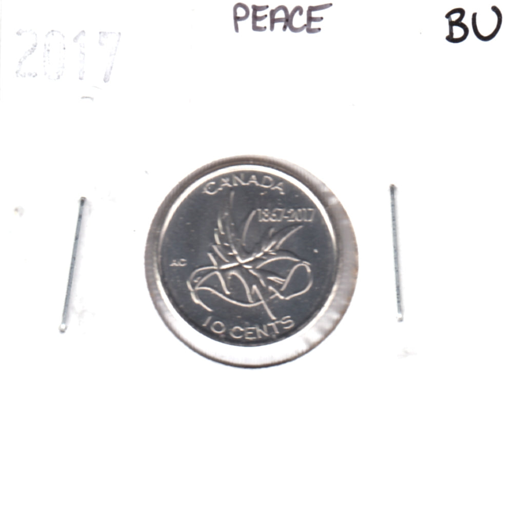 2017 Wings of Peace Canada 10-cents Brilliant Uncirculated (MS-63)