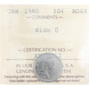 1980 Wide O Canada 10-cents ICCS Certified MS-64