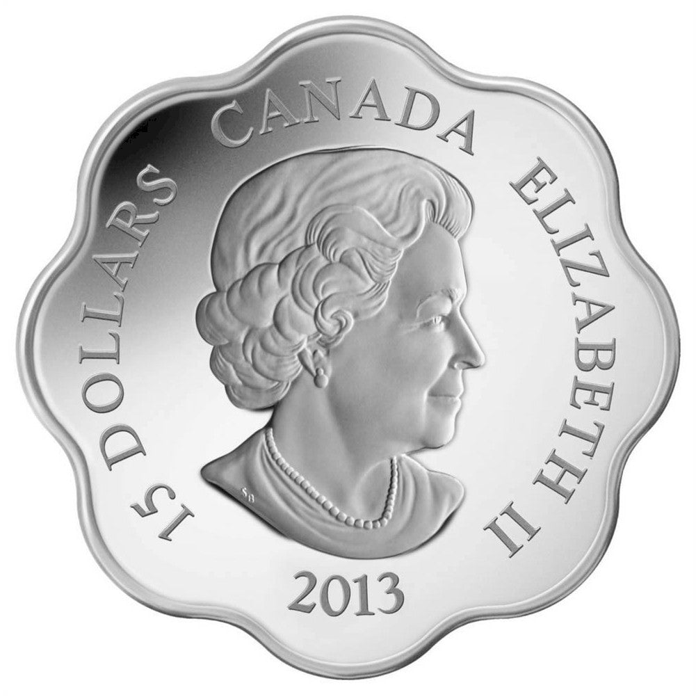 2013 Canada $15 Lunar Lotus Year of the Snake Fine Silver (No Tax)
