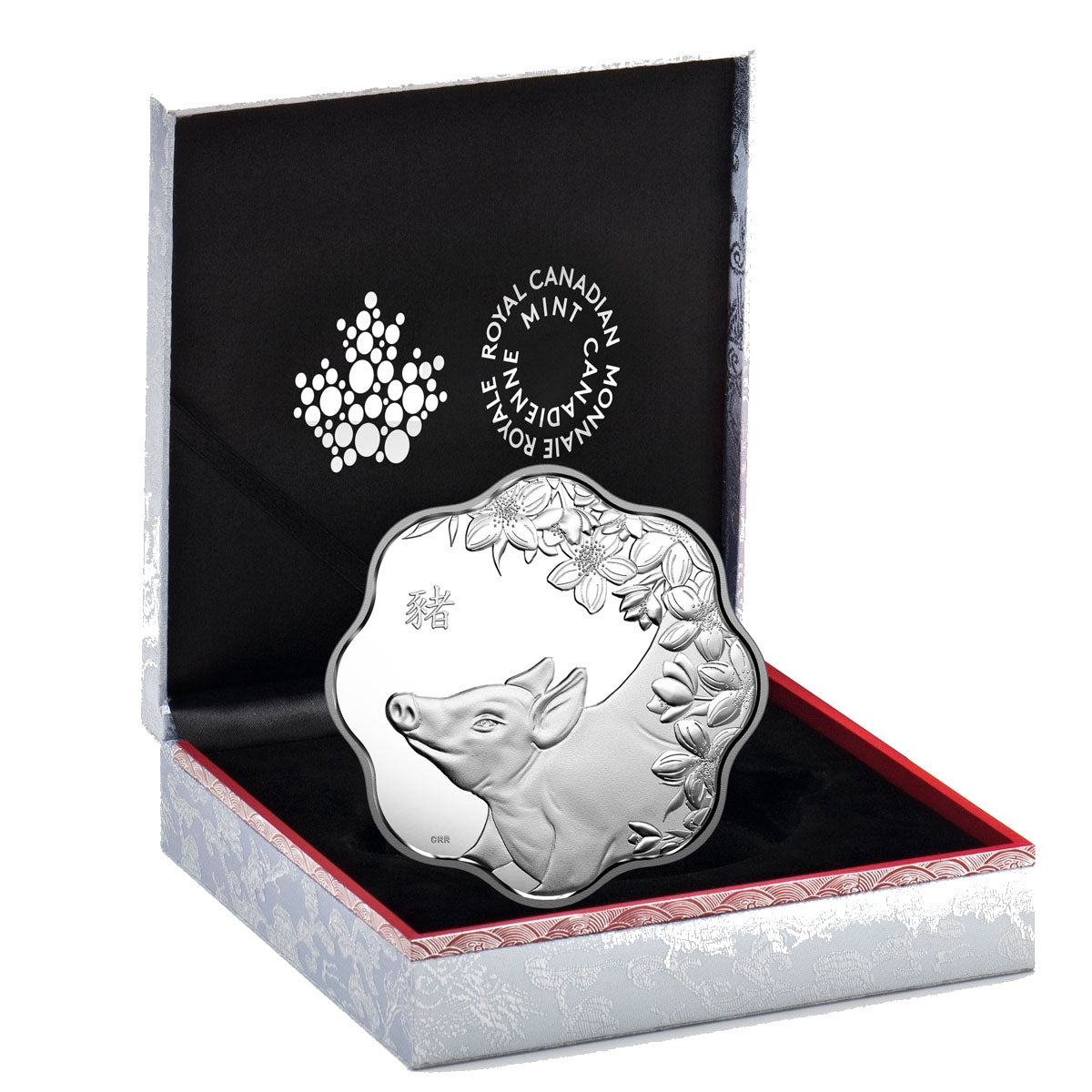 2019 Canada $15 Lunar Lotus - Year of the Pig Fine Silver Coin (No Tax)