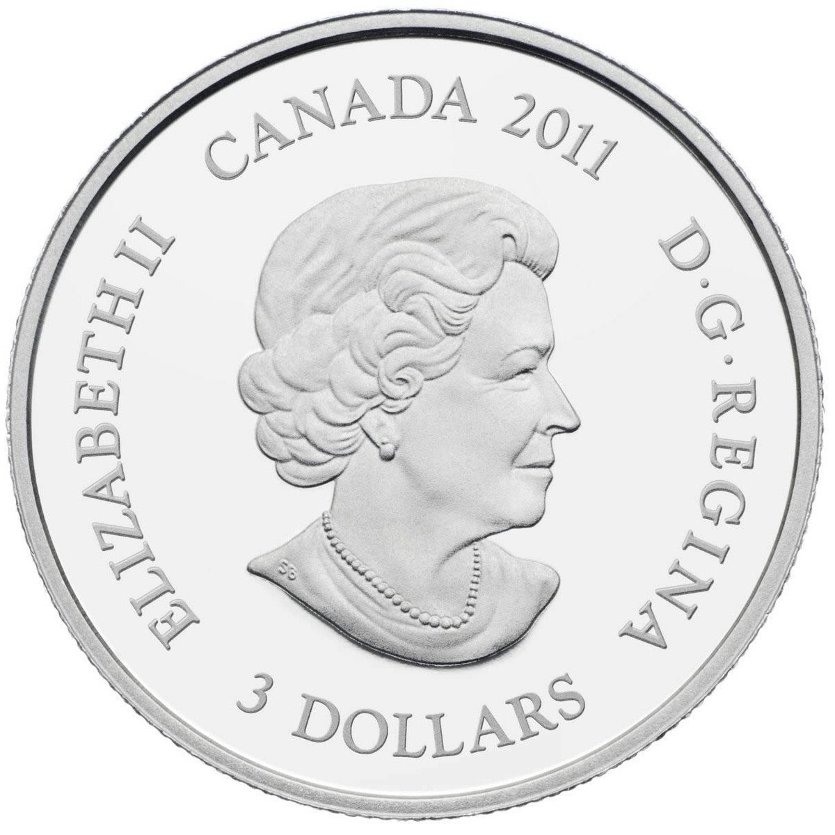 2011 Canada $3 Birthstone Collection - July (Ruby) Silver