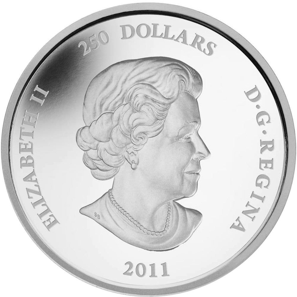 2011 Canada $250 375th Anniversary of Lacrosse Fine Silver Kilo (NO Tax)