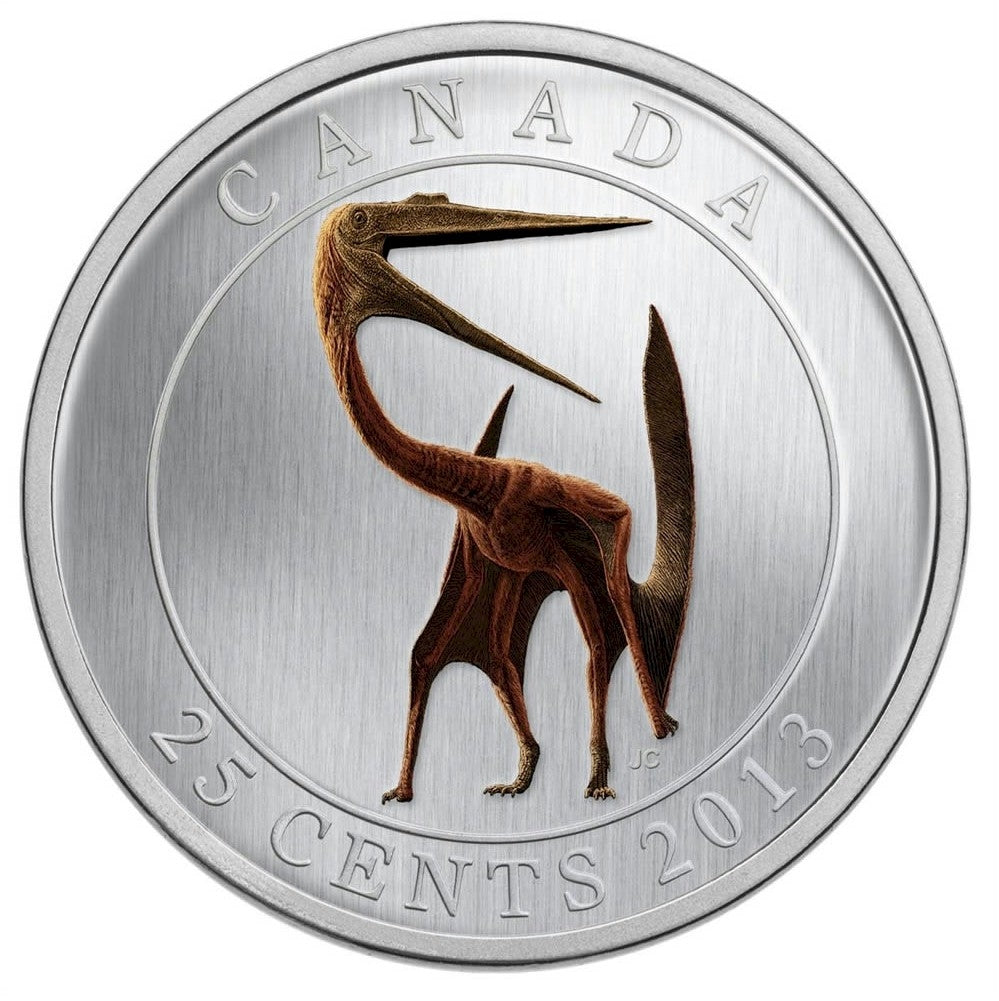 2013 Canada 25-cent Prehistoric Animals - Quetzalcoatlus (#2)