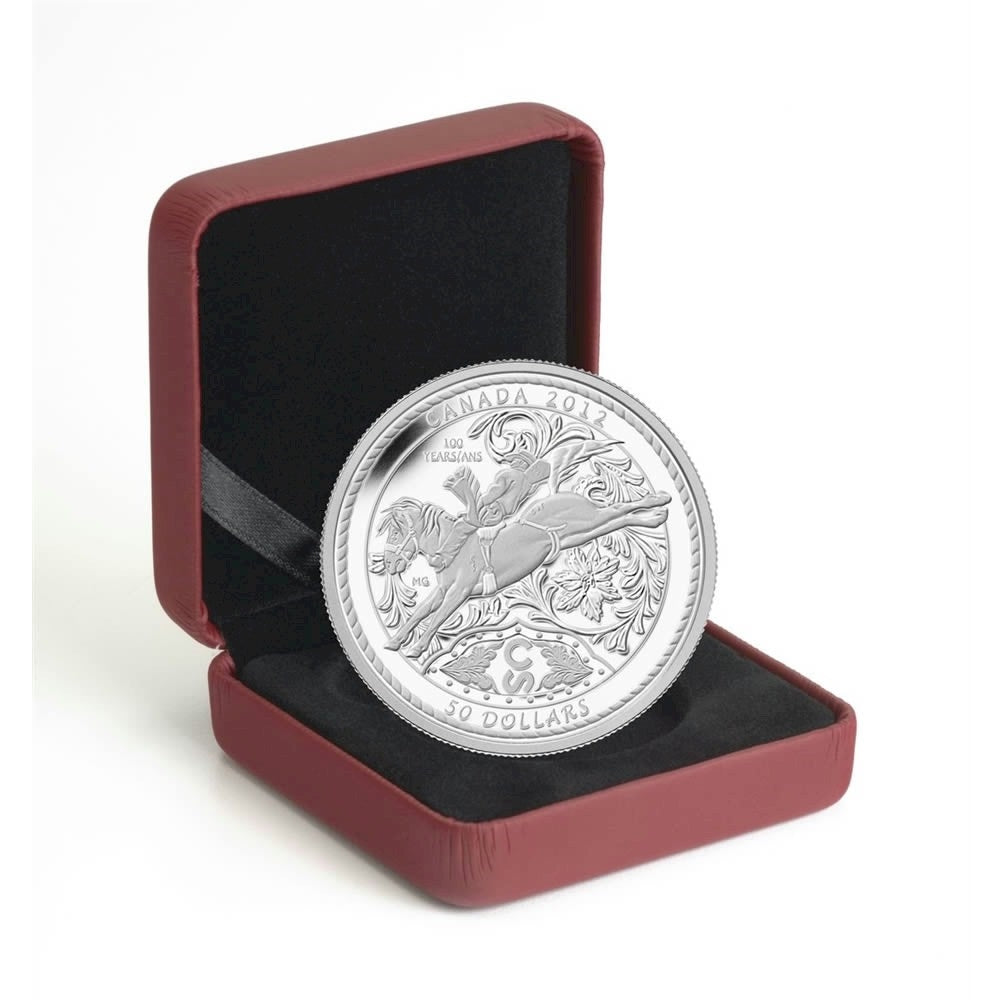2012 Canada $50 100 Years of the Calgary Stampede 5oz. Silver (No Tax)