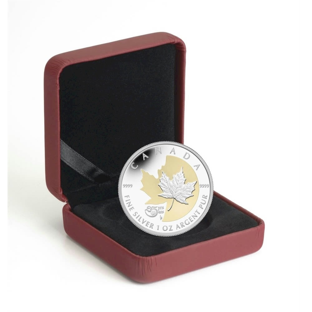 2013 Canada $5 Silver Maple Leaf with Selective Gold Plating (No Tax)