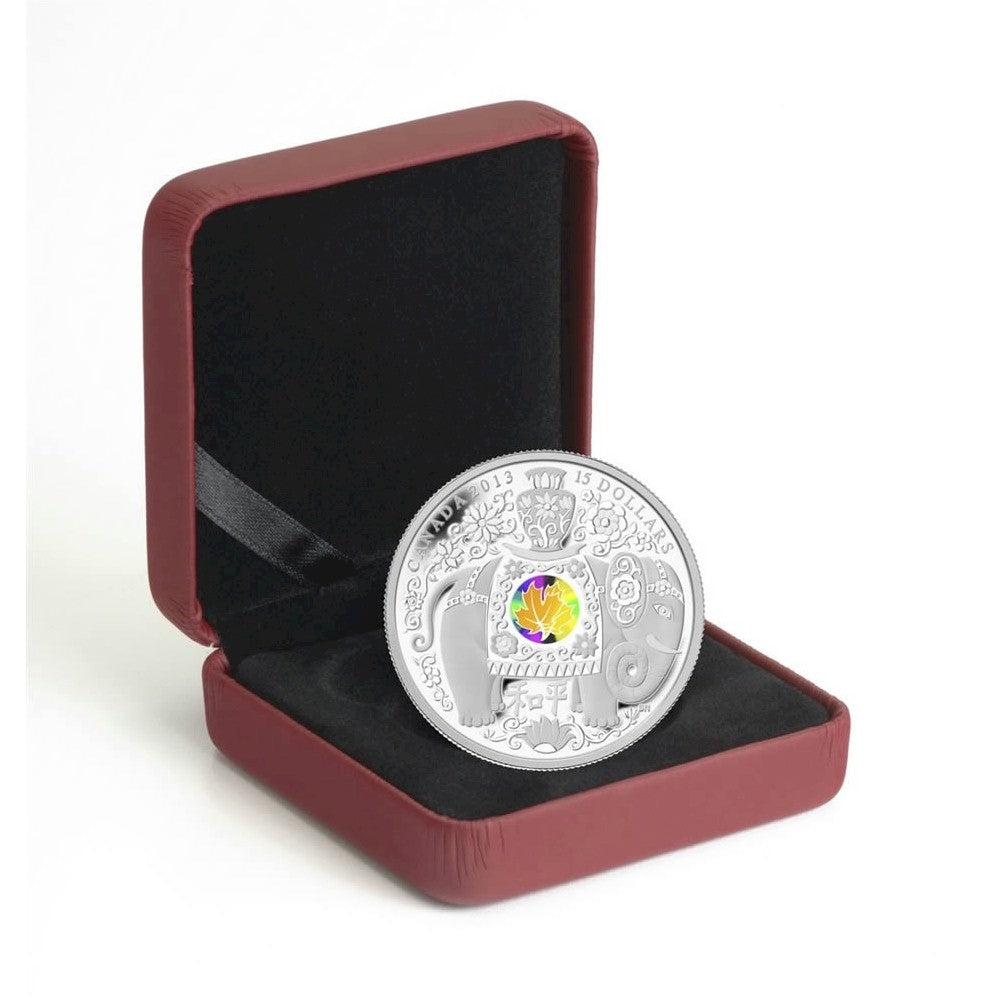 2013 Canada $15 Maple Hologram - Maple of Peace Fine Silver (No Tax)