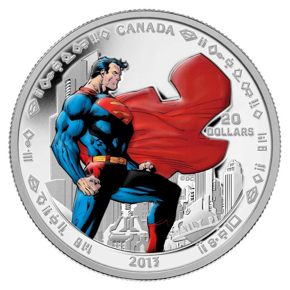 2013 Canada $20 Superman - Man of Steel Fine Silver (No Tax)