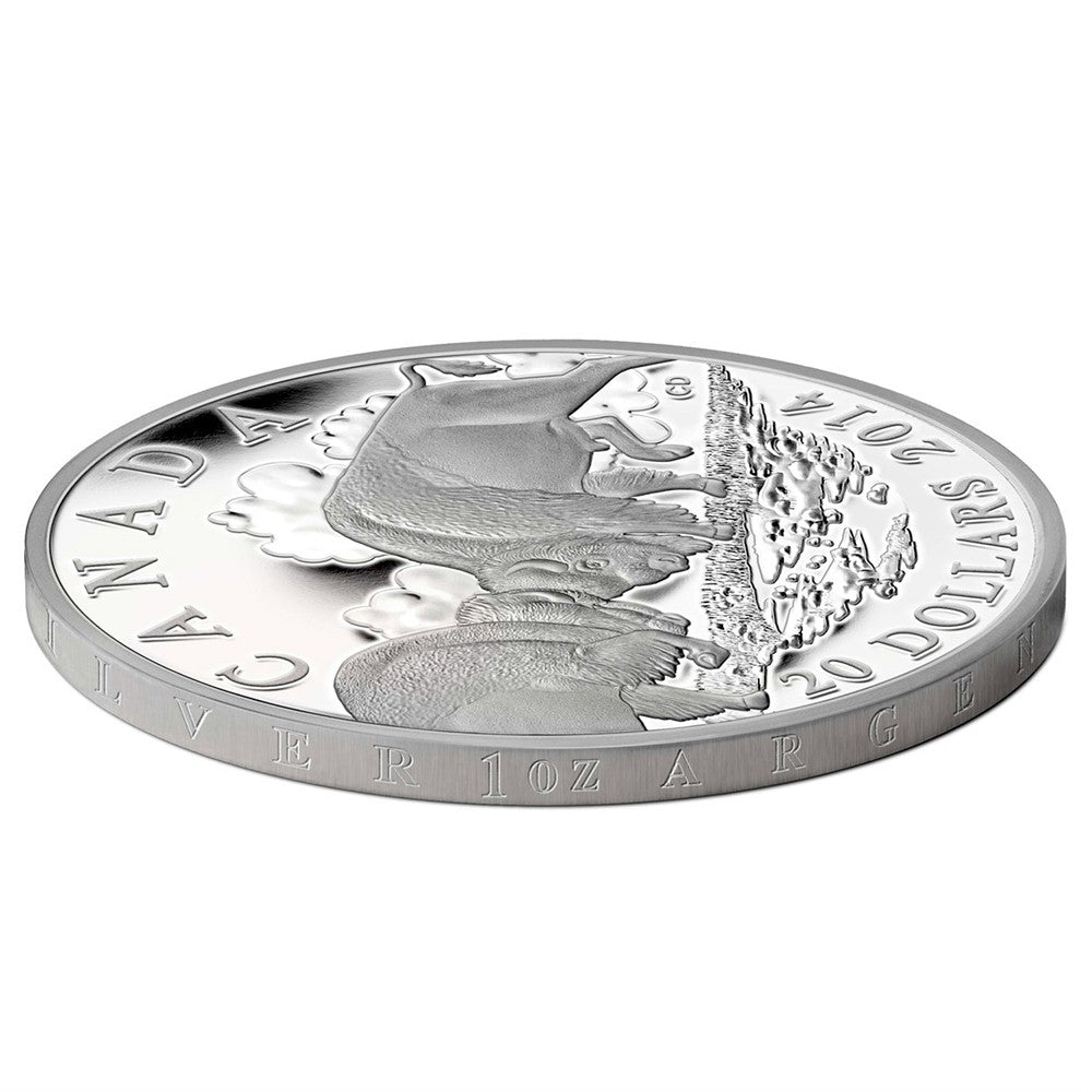 2014 Canada $20 The Bison: The Fight (#3) Fine Silver (No Tax)