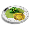 2014 Canada $20 Water-Lily & Venetian Glass Leopard Frog Silver Coin