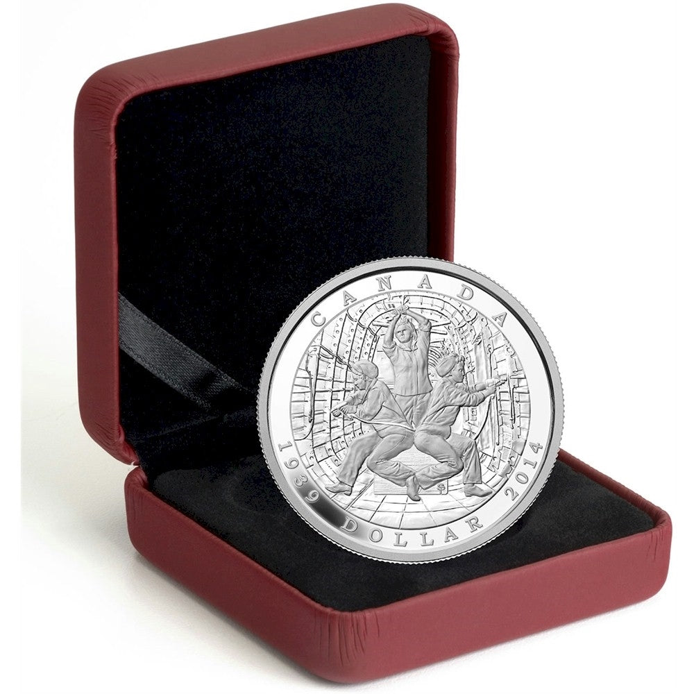 2014 Canada $1 75th Anniversary of the Declaration of WWII (No Tax)