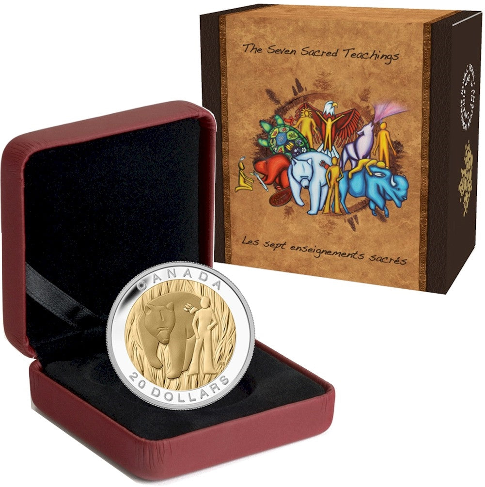 2014 Canada $20 Seven Sacred Teachings - Courage Fine Silver (No Tax)