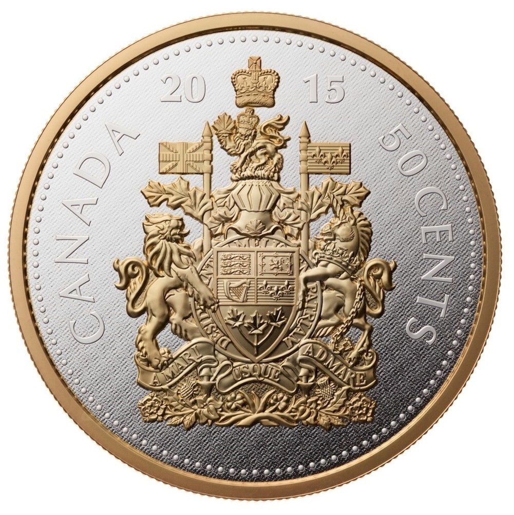 2015 Canada 50-cent 5oz. Big Coin Fine Silver (No Tax)