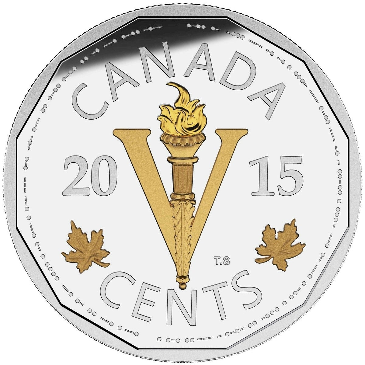 2015 5-cent Legacy of the Canadian Nickel - Victory Coin (TAX Exempt)
