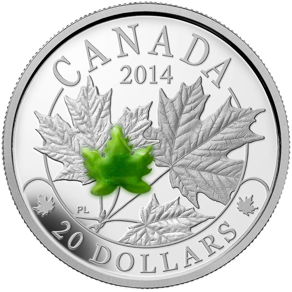 2014 Canada $20 Majestic Maple Leaves Fine Silver 3-Coin Set (coin toned)