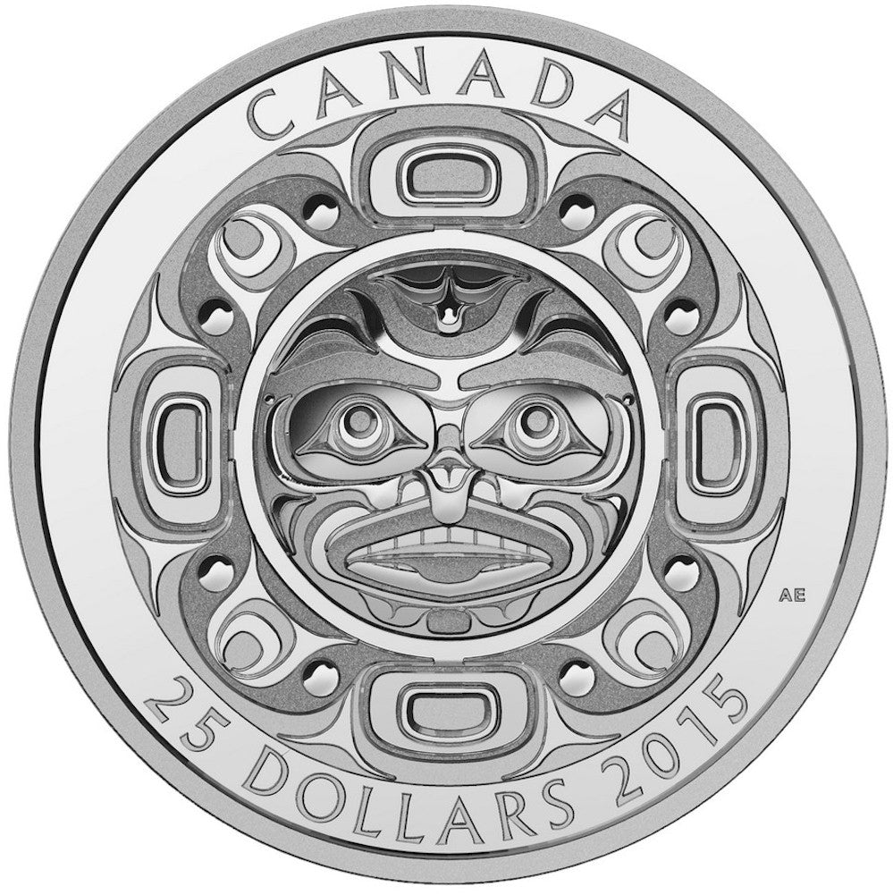 2015 Canada $25 Singing Moon Mask Fine Silver 3-coin Set (No Tax)