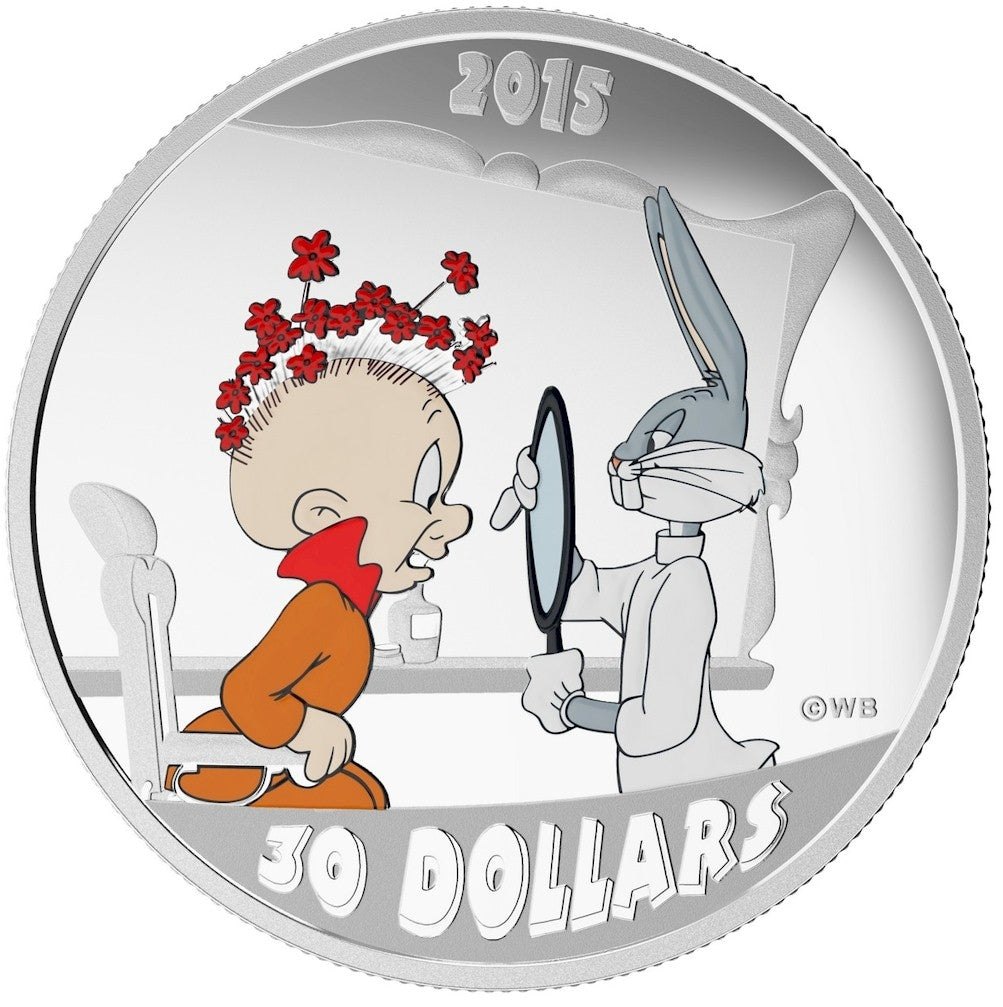 2015 Canada $30 Looney Tunes - The Rabbit of Seville 2oz. Fine Silver (No Tax)