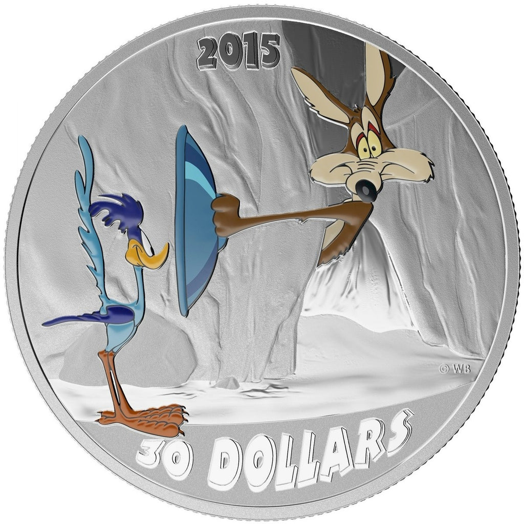 2015 Canada $30 Looney Tunes - Fast and Furryous 2oz. Fine Silver (No Tax)